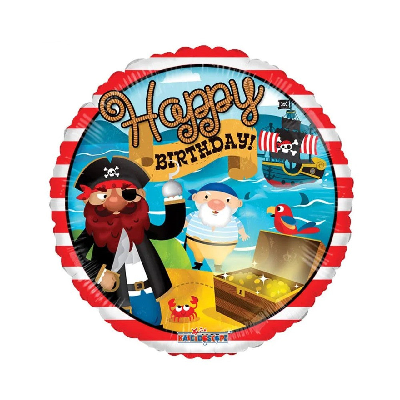 Birthday Pirate Treasure 18″ Balloon - K52