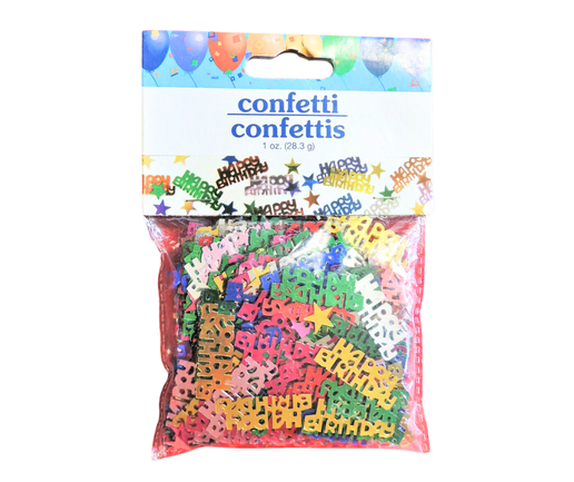 Happy Birthday Colorful Confetti – Party Decoration BS50