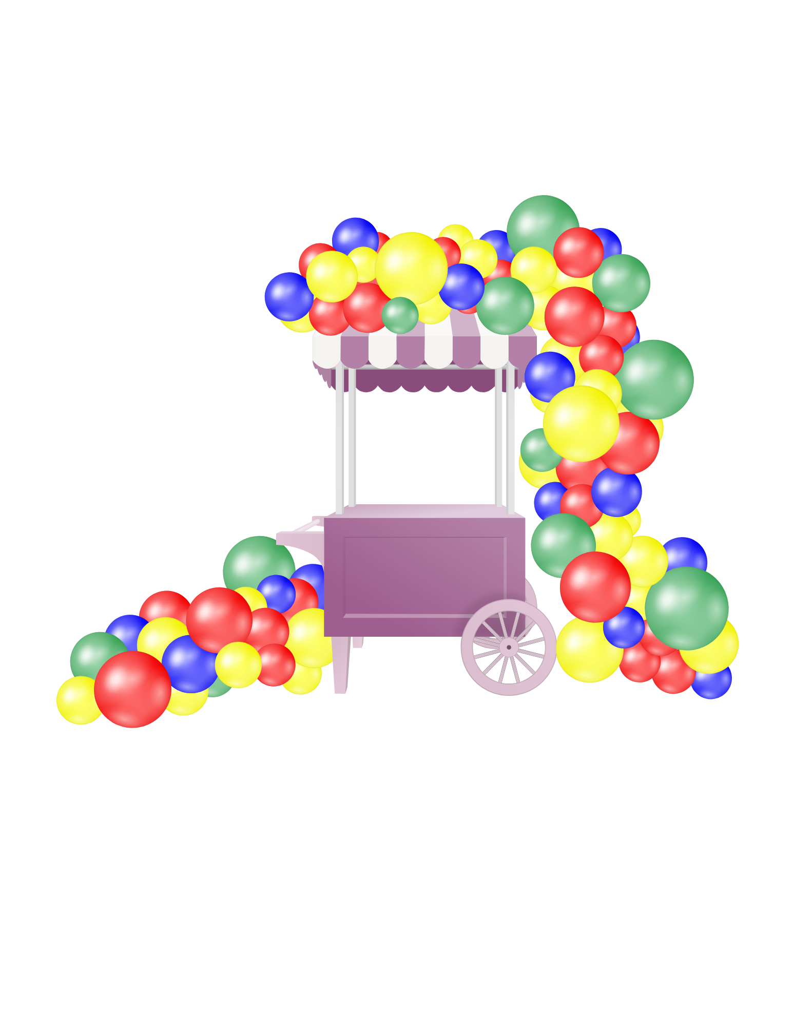 Candy Cart Garland Display