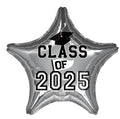 Graduations Sliver Star 2025 18" Balloon - G4