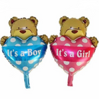 Gender Reveal Mini Bear Balloons – Boy or Girl? BS81