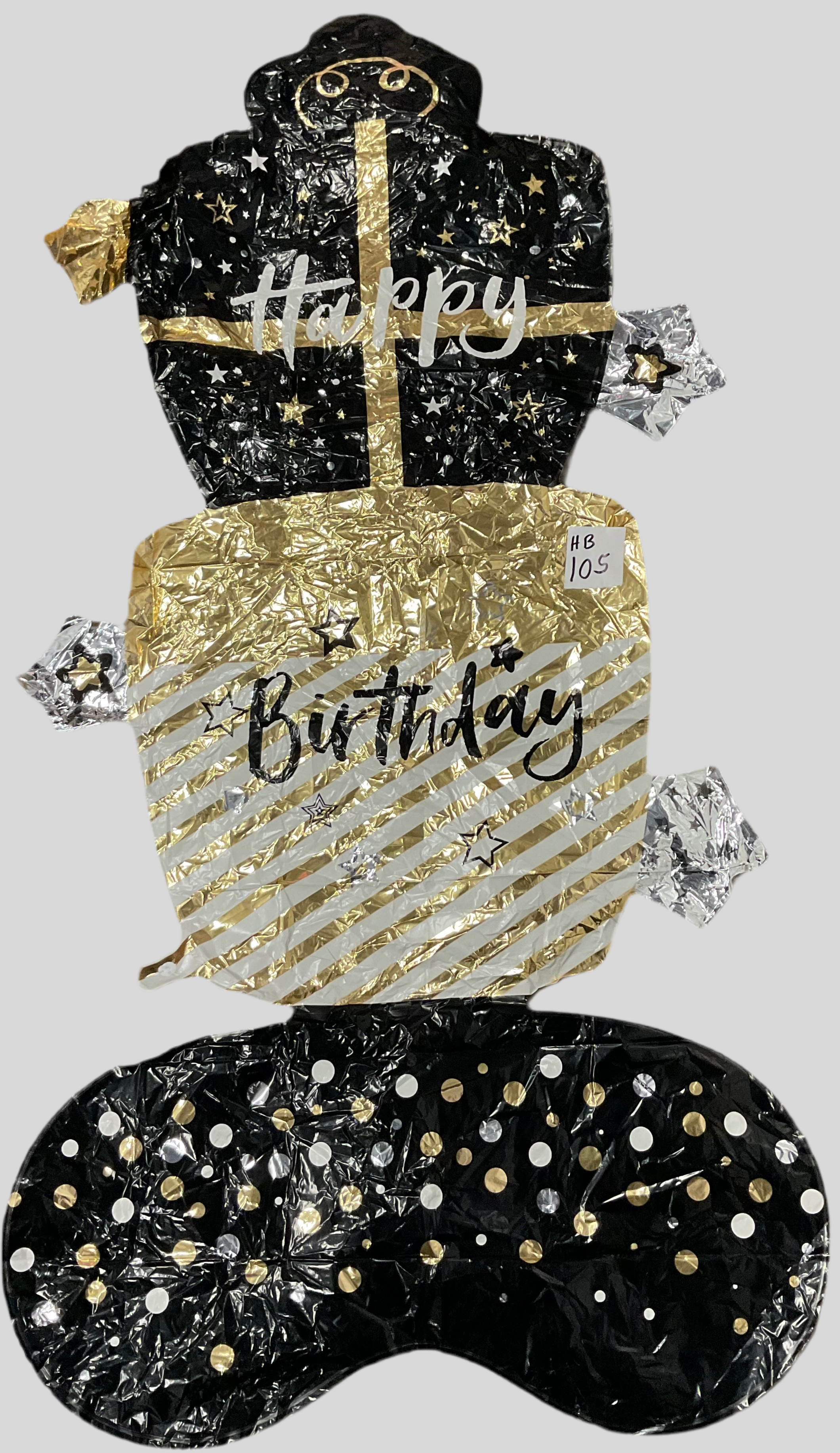 HAPPY BIRTHDAY STANDING AIR FILL 57'' BALLOON - HB105