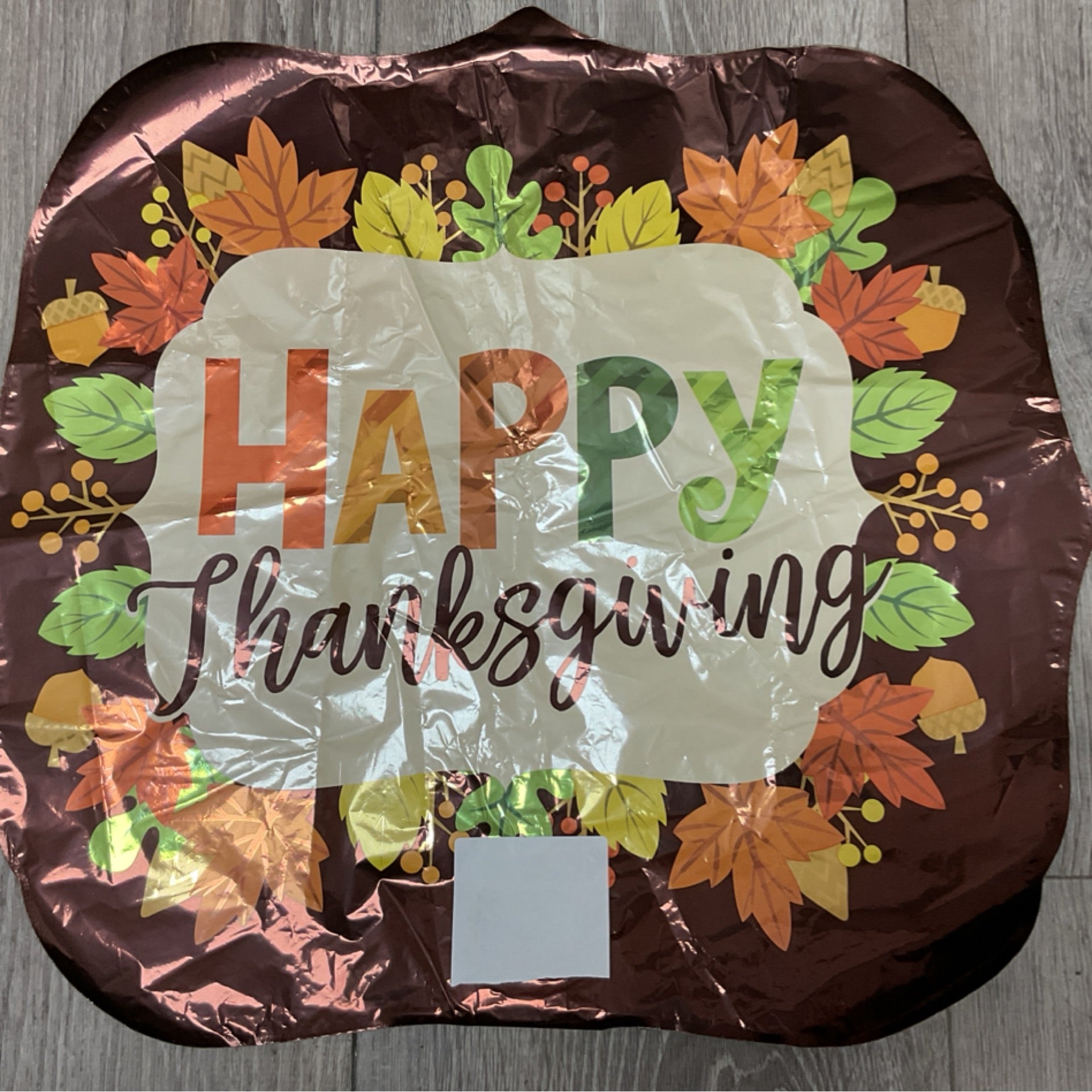 Happy Thanksgiving 18”balloon vibrant colors 021