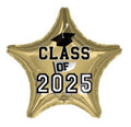 Graduations Gold Star 2025 18" Balloon - G8