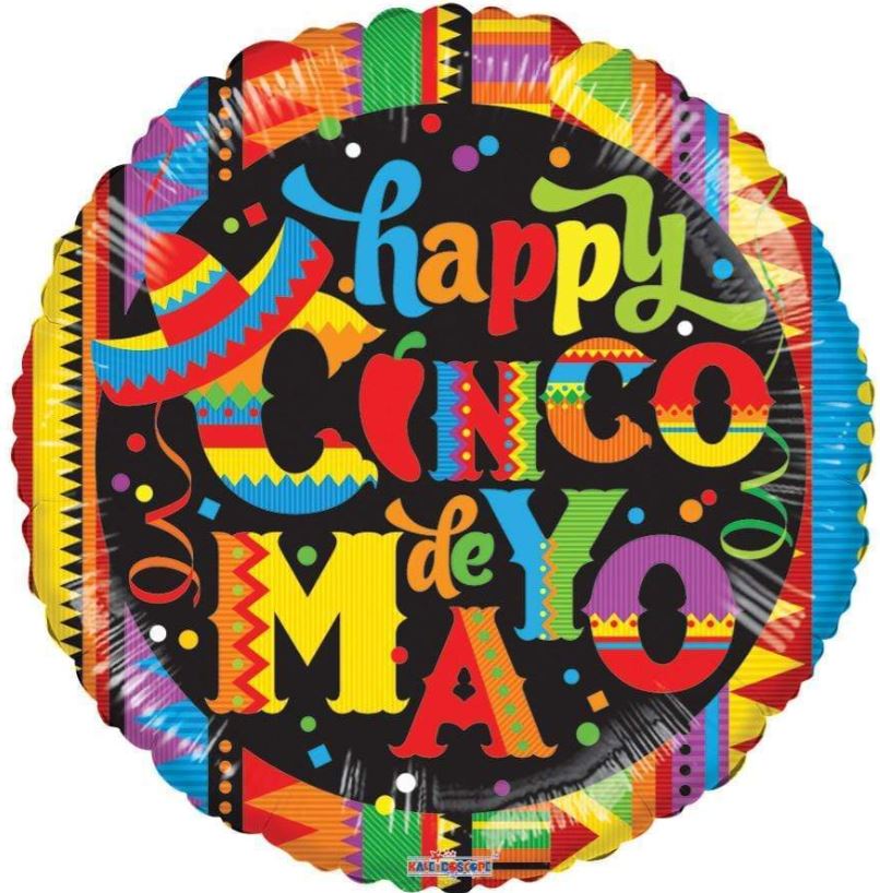 Happy Cinco de Mayo Foil Balloon – 18"