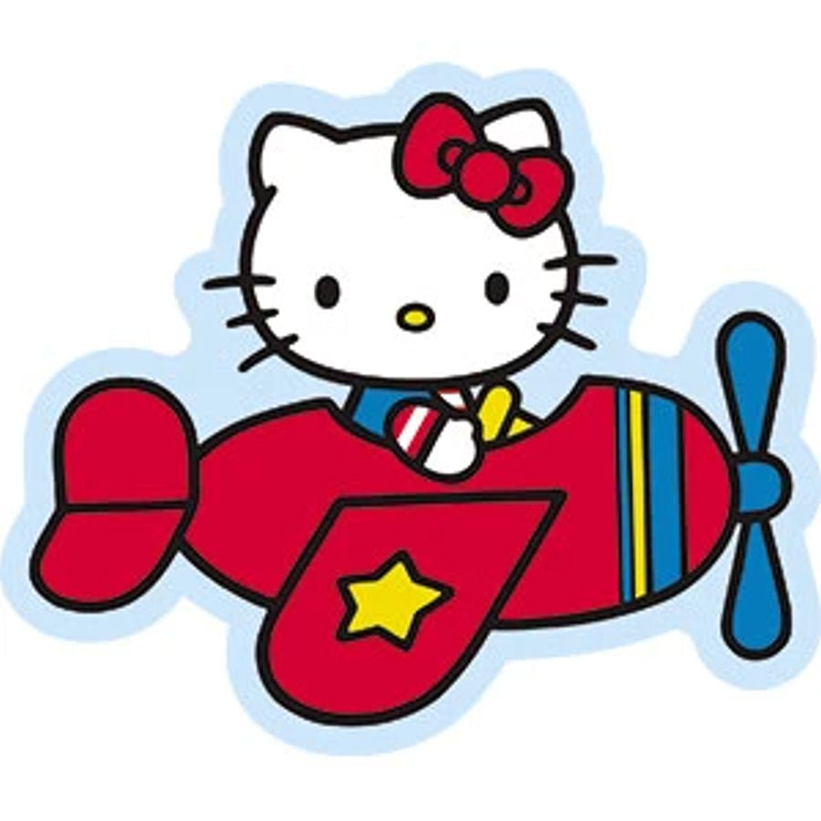 Hello Kitty Party Airplane 28" Balloon (AIR FILL) -K-10#4