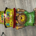 Happy birthday bear 48”balloon HB135