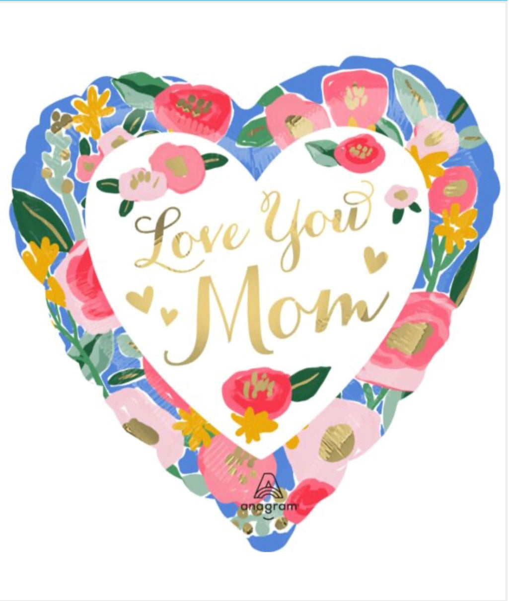 Love You Mom 28" Balloon - M28