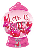 Love Is Sweet Candy Machine 28″ Balloon -L45