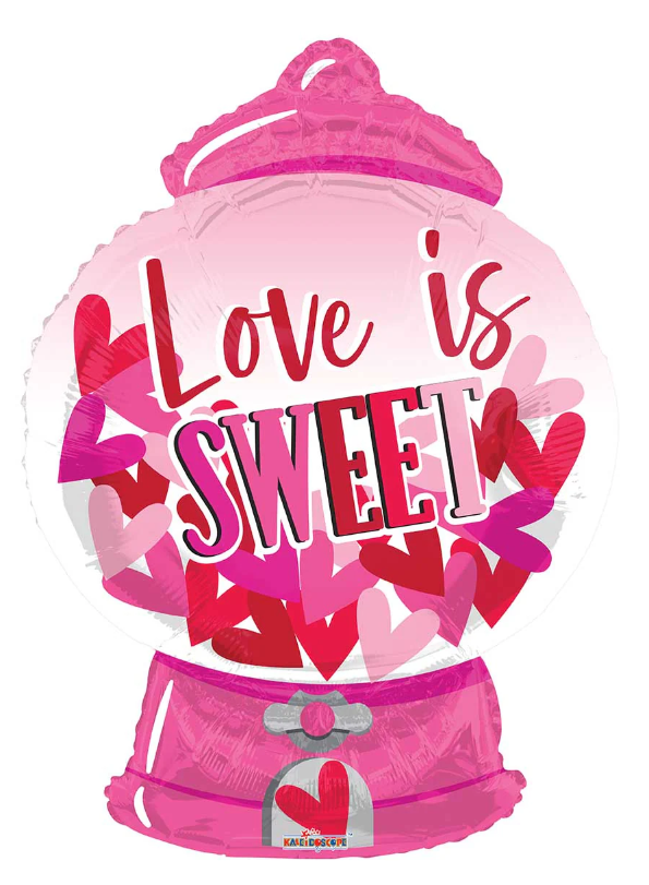 Love Is Sweet Candy Machine 28″ Balloon -L45