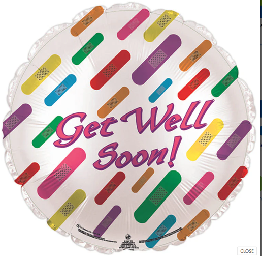 GET WELL SOON! 18" BALLOON -GW9