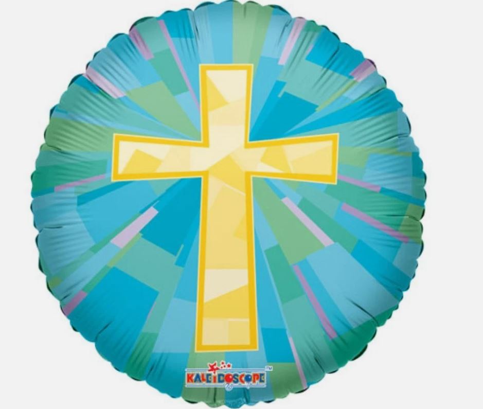 Gold Cross 18" Balloon - O12