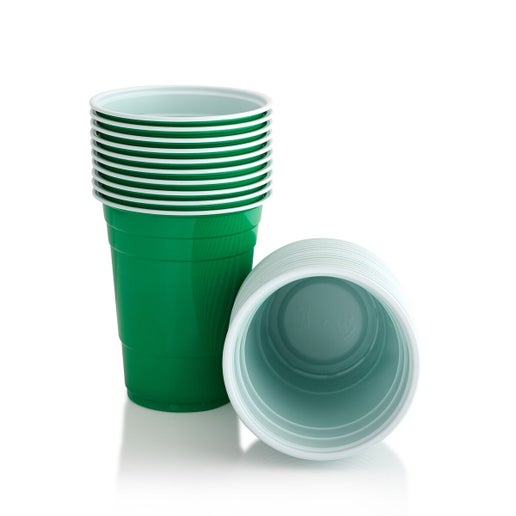 16 Pcs Plastic Tumbler Cups – Green