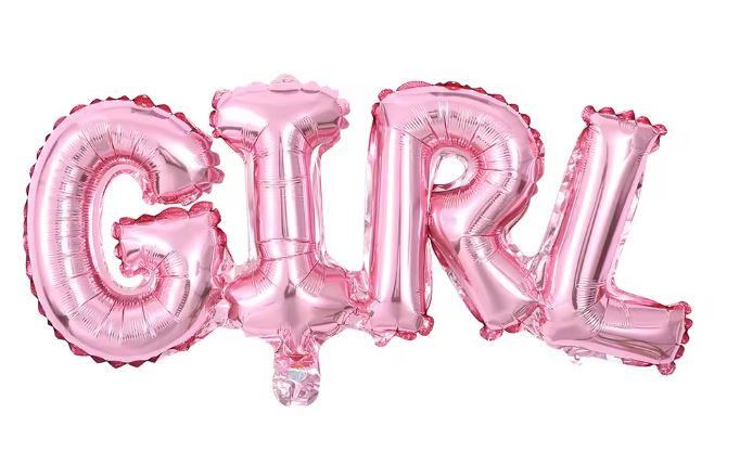 GIRL PINK AIRFILLED 25 " BALLOON -SB12