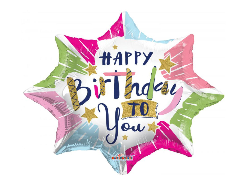 Happy Birthday 18" Balloon - B39