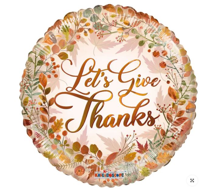 LET'S GIVE THANKS BALLOON 022
