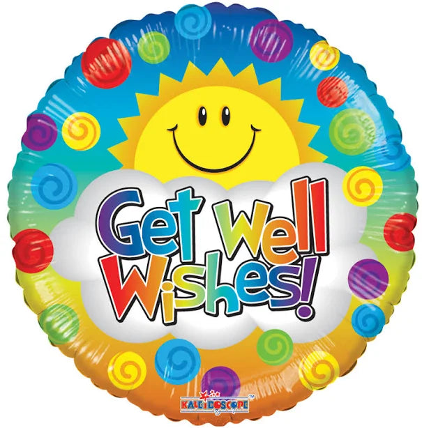 GET WELL WISHES! 18" BALLOON -GW10
