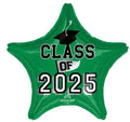 Graduations Green Star 202618" Balloon - Gd1
