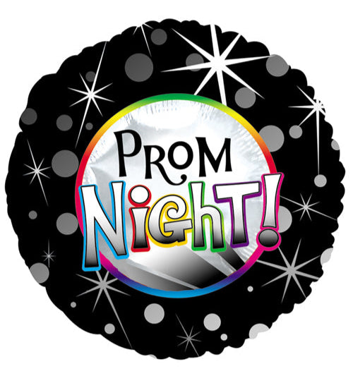PROM NIGHT BLACK 18" BALLOON -PN1