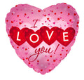 I love you Pink Heart 18'' Balloon -L19