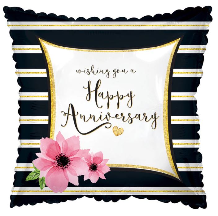 HAPPY ANNIVERSARY 18" BALLOON -#E4