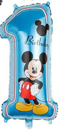 Mickey/Minnie Mouse Pink or Blue 36” 1st Birthday Party Decoration #81M