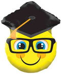 CONGRATS GRADS! SMILEY FACE 20" BALLOON -G20