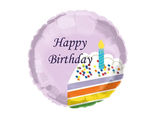 Happy Birthday Slice Cake 18" Balloon-HB51