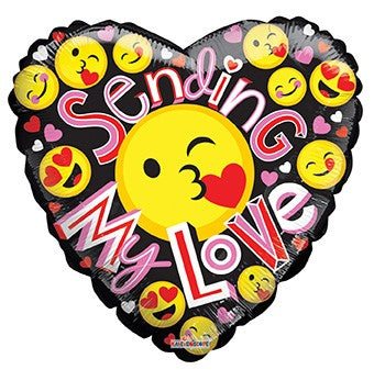 LOVE YOU EMOJI HEART 34'' BALLOON -L33