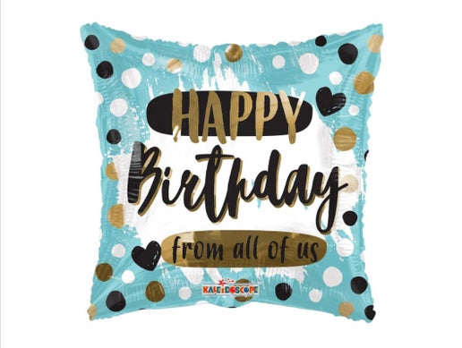 Happy Birthday From All Us 18" Balloon - B8