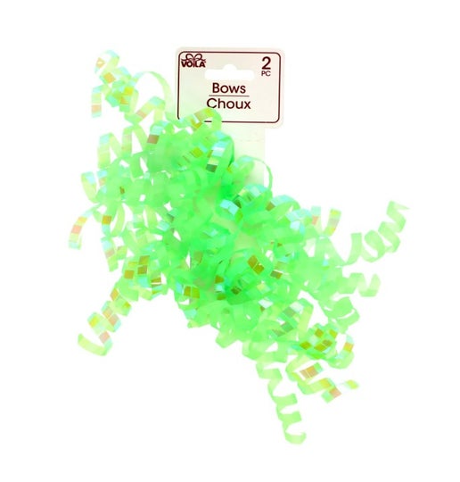 Curly Bows Gift Wrap Accessory – Green