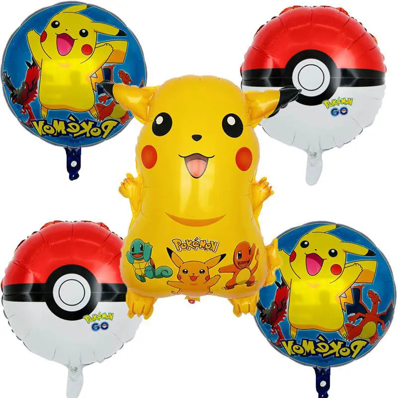 5pcs Pokemon Pikachu 31” Balloon Set -KB80