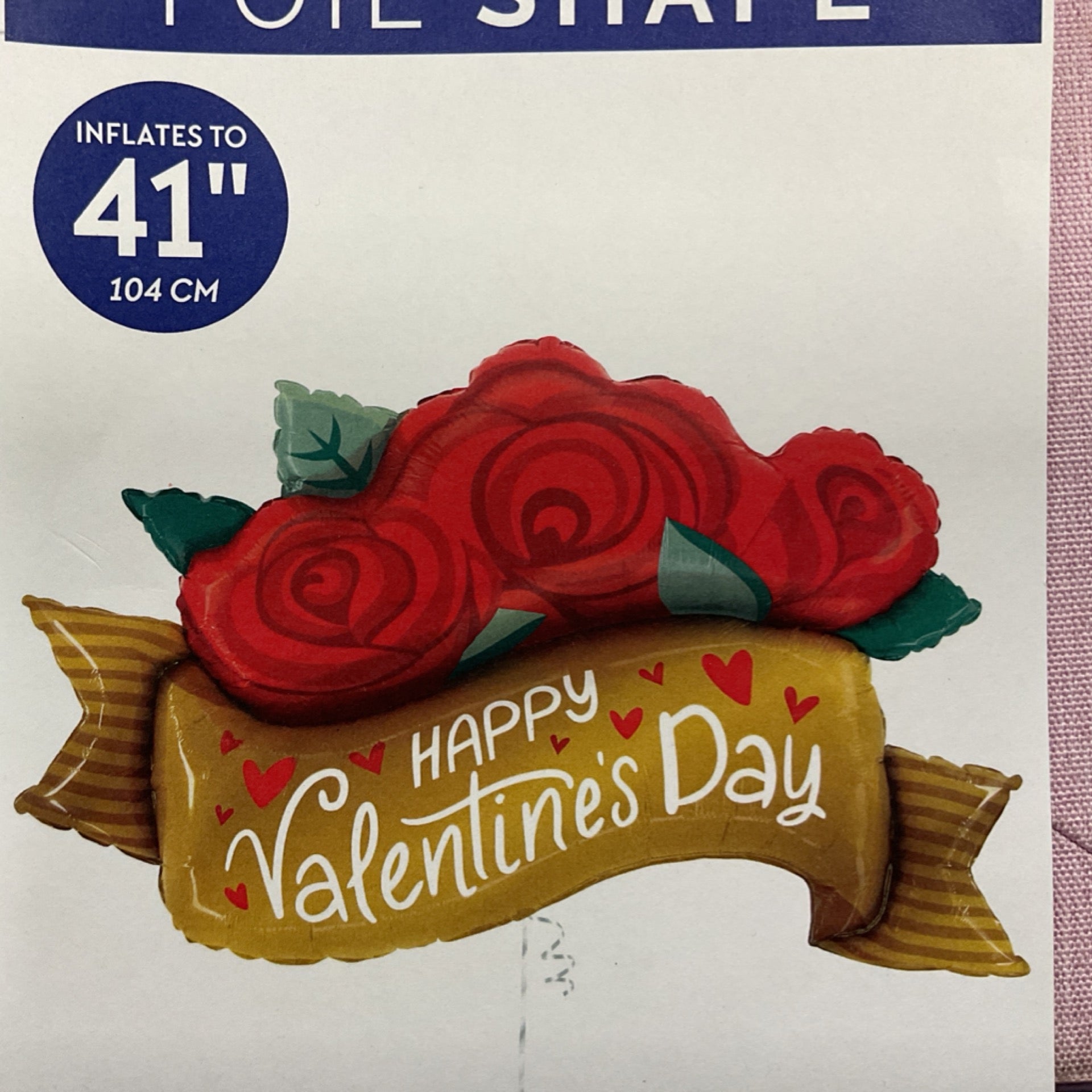 Happy valentine day large 41”balloon HVD