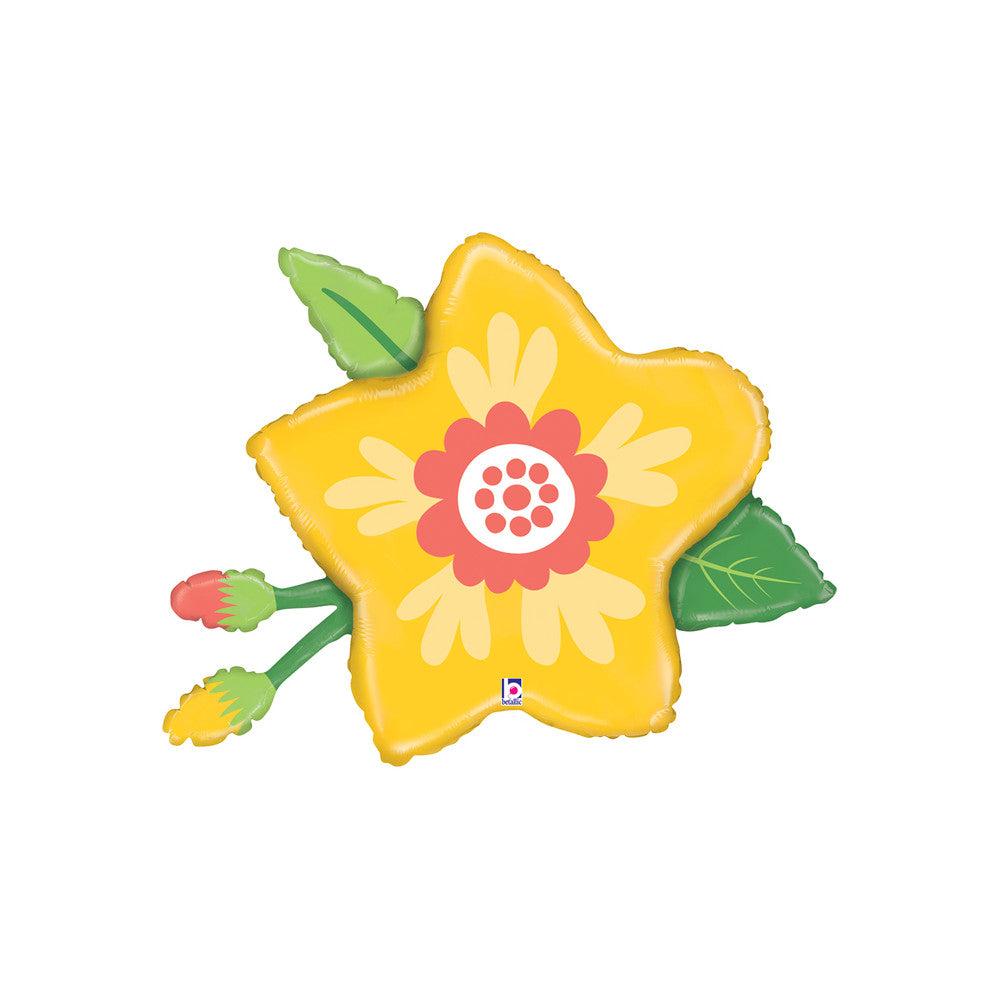 Yellow Daisy Flower 24" Balloon - M37