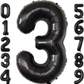 34” Black Number Balloons