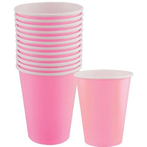 16 Pcs Plastic Cups – Light Pink