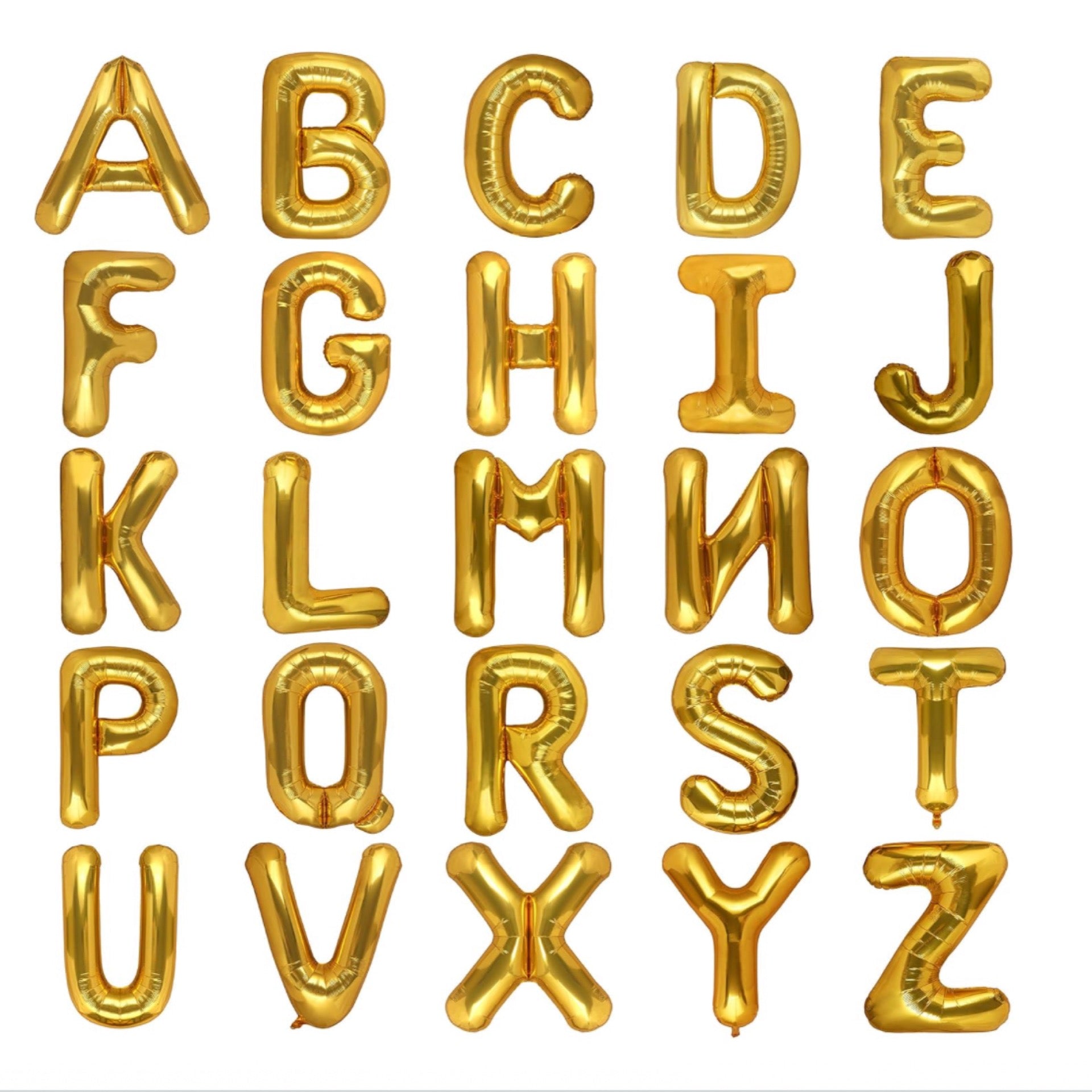 40” Gold Letter Balloons