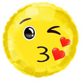 Kisses Emoji Foil Balloon – 18" (E90)