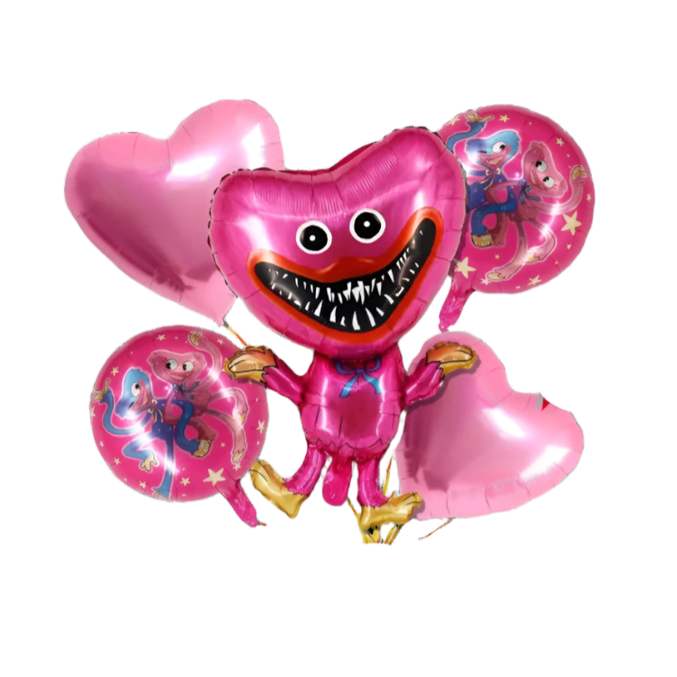 5pcs Huggy Wuggy 30” Balloon Set -KB#48