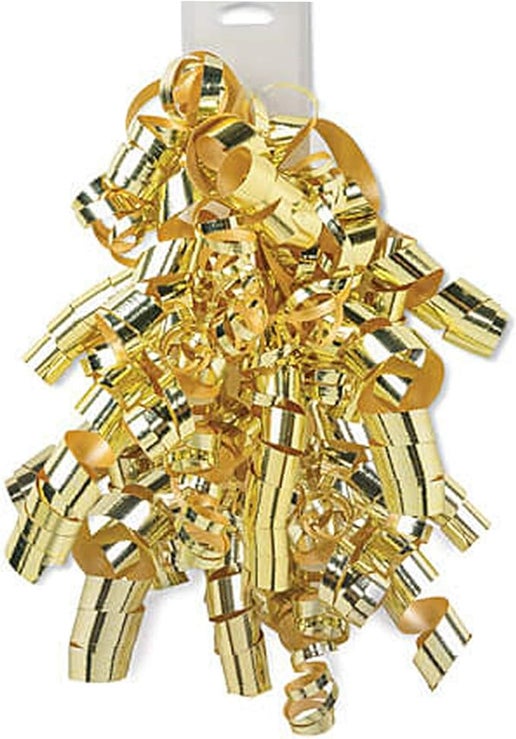 Curly Bows Gift Wrap Accessory – Gold
