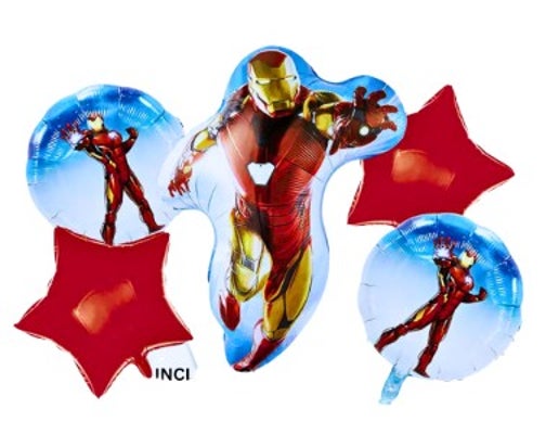 5pcs Avengers Iron Man 30” Balloon Set -KB#35