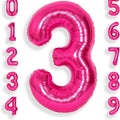 34” Pink Number Balloons