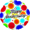 HAPPY ANNIVERSARY 18" BALLOON -#E10