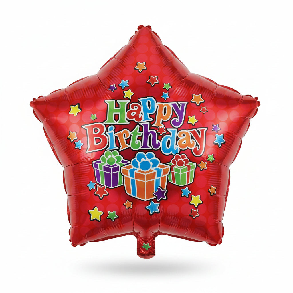 Happy birthday 18”star balloon HB83