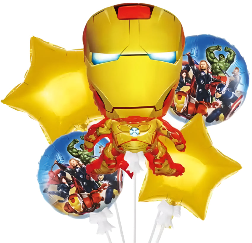 5pcs Marvel Baby Iron Man Balloon Set -KB#15