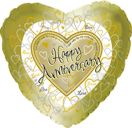 HAPPY ANNIVERSARY 18" BALLOON -E6