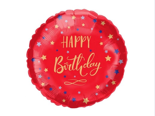 Happy Birthday 18" Balloon - B4