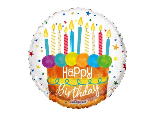 Happy Birthday Cake 18" Balloon - B29