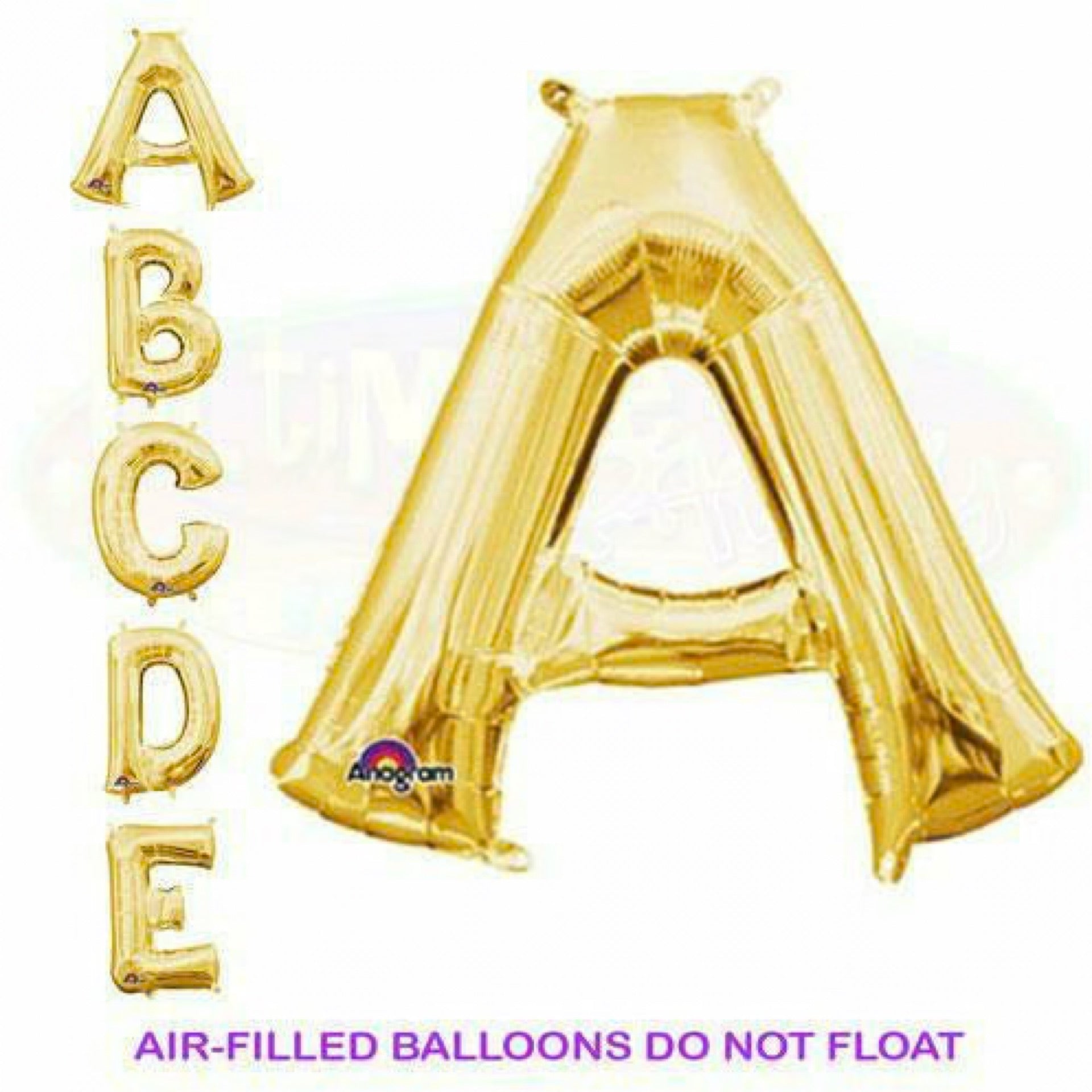 14” Gold Letter Balloons