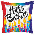 Happy Birthday With Candle 18" Balloon -B7